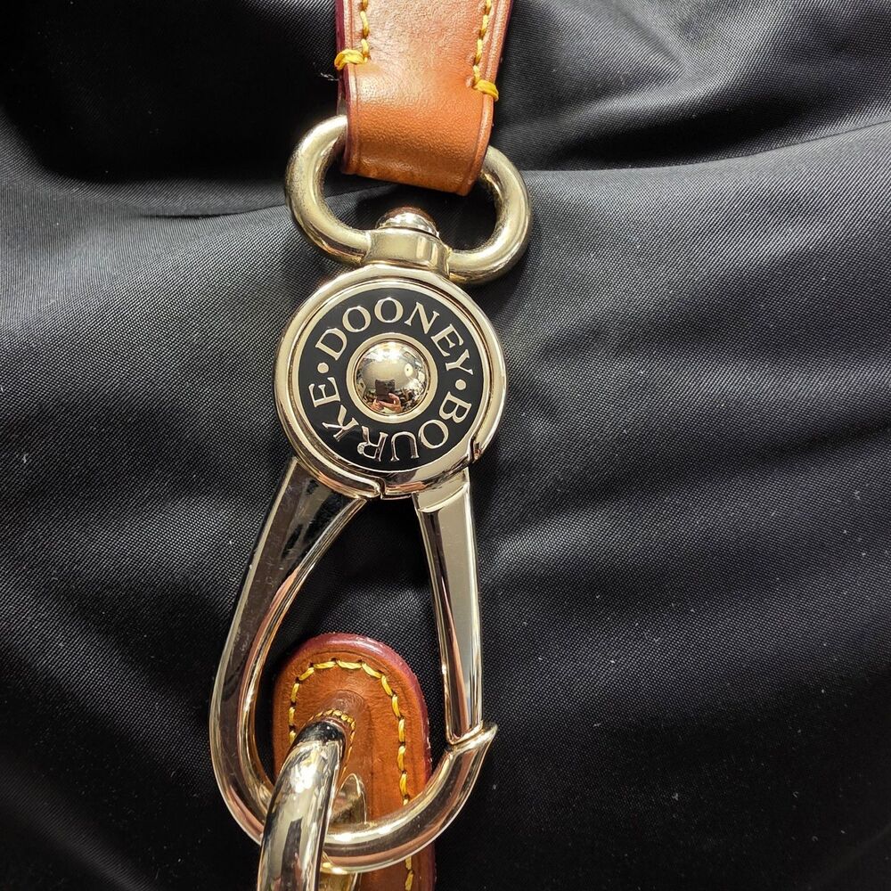 Dooney and Bourke Nylon Logo Lock Black w Dust Bag Never Used - Picture 2 of 16